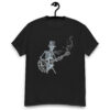 Skeleton playing a guitar Unisex classic tee - Black, XL